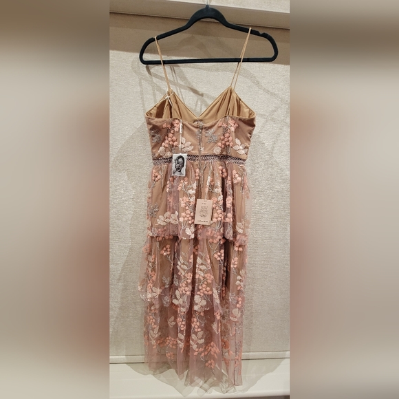 Self-Portrait floral embellished midi Dress - Picture 4 of 8